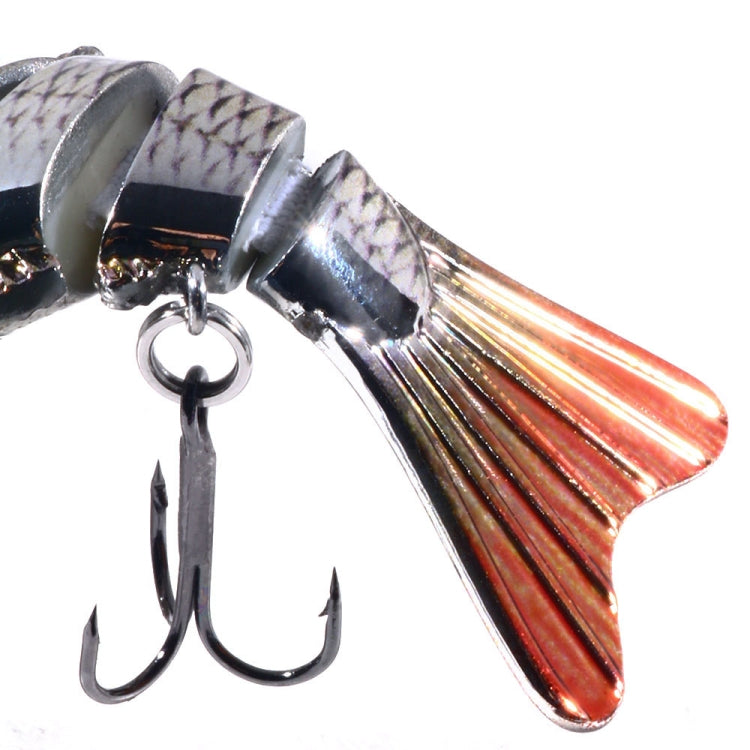 HENGJIA 10cm 24g Bionic Multi-Section Fish Bait Plastic Electroplating Fake Bait Reluova