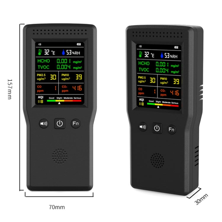 9 In 1 Air Quality Detector Handheld High Precision Formaldehyde Detector