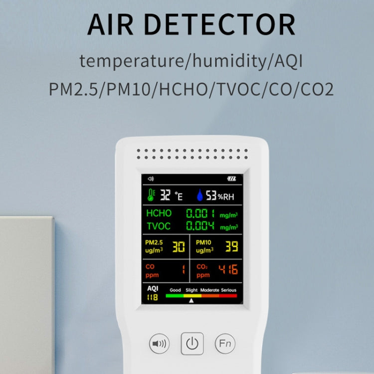 9 In 1 Air Quality Detector Handheld High Precision Formaldehyde Detector