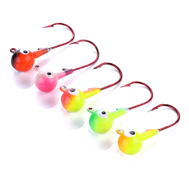 HENGJIA 5colors/set Lua Lead Head Hook Set Colorful Fish Hook Set Reluova