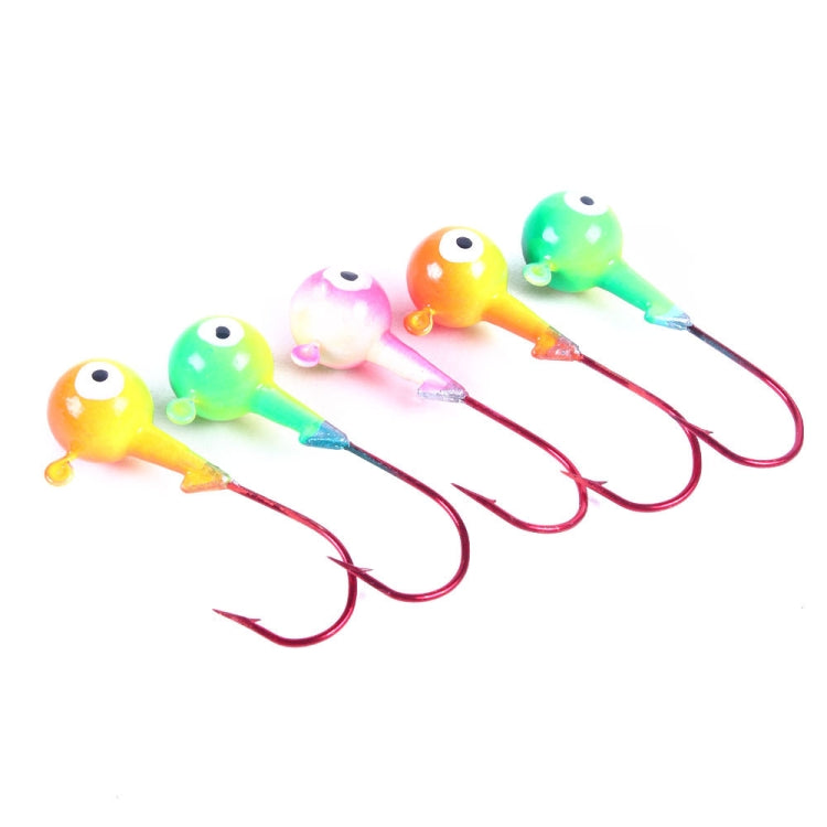 HENGJIA 5colors/set Lua Lead Head Hook Set Colorful Fish Hook Set Reluova