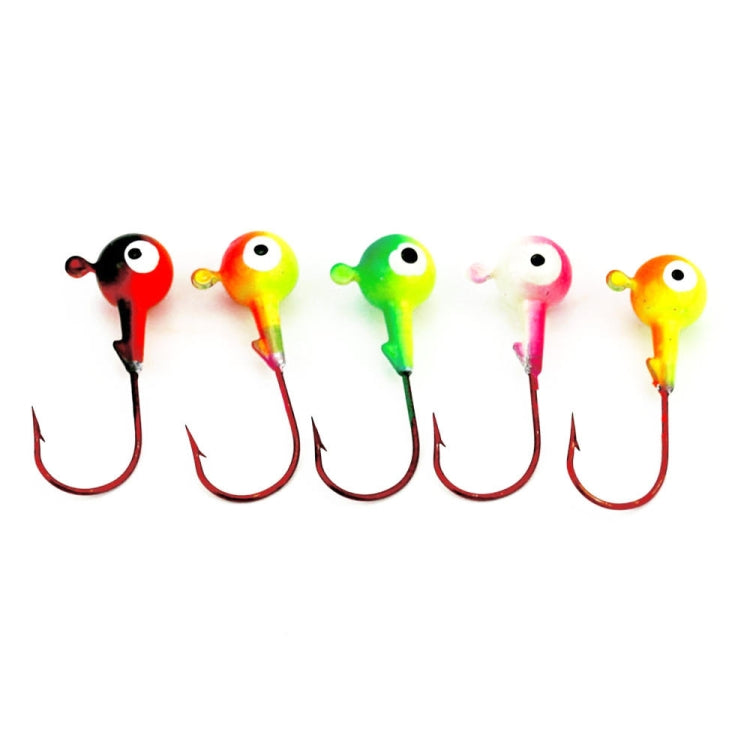 HENGJIA 5colors/set Lua Lead Head Hook Set Colorful Fish Hook Set Reluova