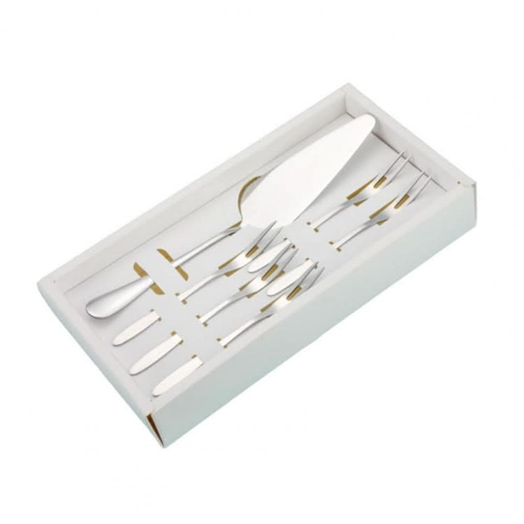 6pcs/set Stainless Steel Cake Knife And Fork Set-Reluova