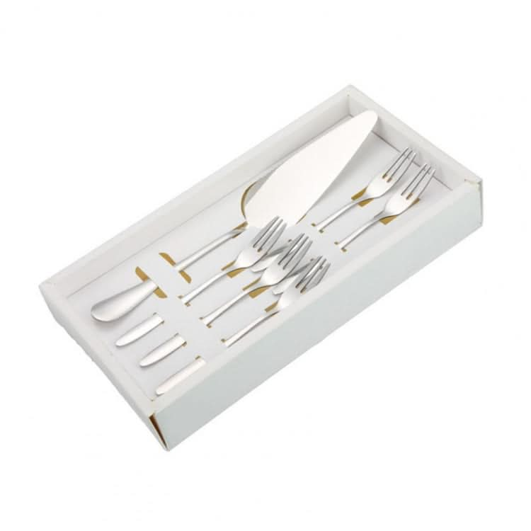 6pcs/set Stainless Steel Cake Knife And Fork Set-Reluova