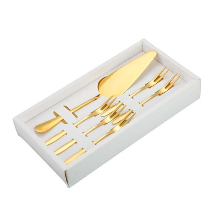 6pcs/set Stainless Steel Cake Knife And Fork Set-Reluova