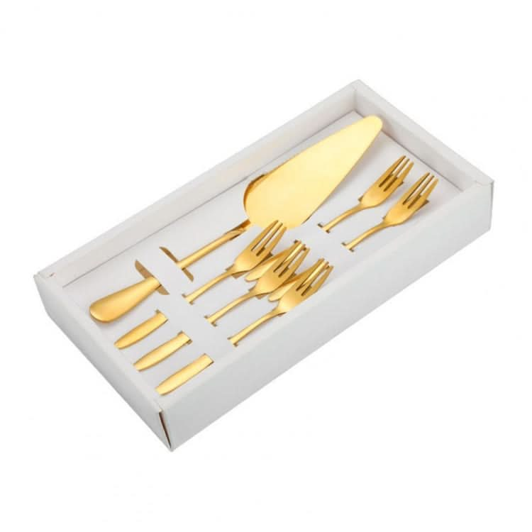 6pcs/set Stainless Steel Cake Knife And Fork Set-Reluova