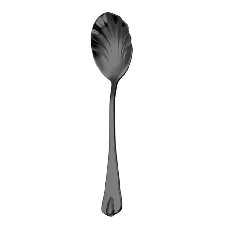 Stainless Steel Water Droplet Shell Spoon Ice Cream Spoon Coffee Mixing Spoon Reluova