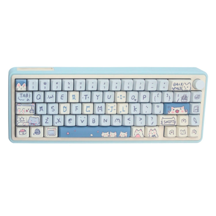 Bluetooth Wireless 3-mode RGB Backlit Gaming Mechanical Keyboard Aluminum Alloy Kit + Keycap