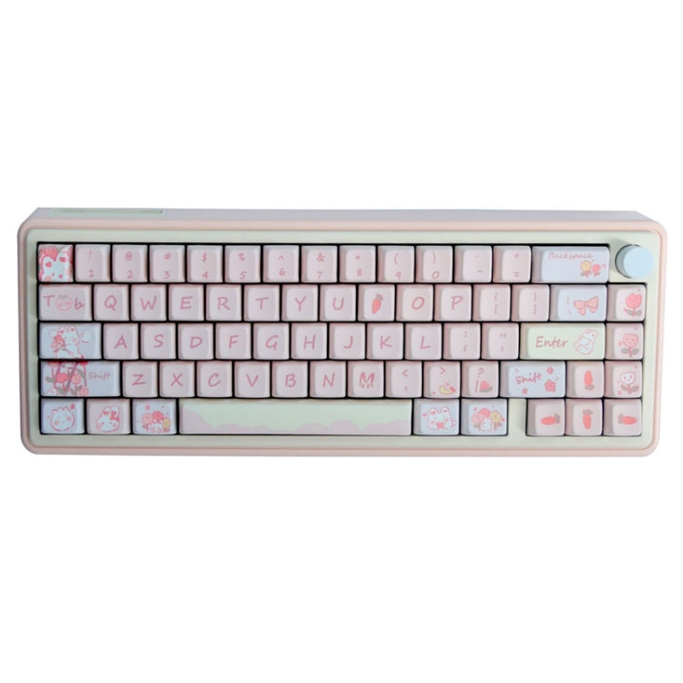 Bluetooth Wireless 3-mode RGB Backlit Gaming Mechanical Keyboard Aluminum Alloy Kit + Keycap