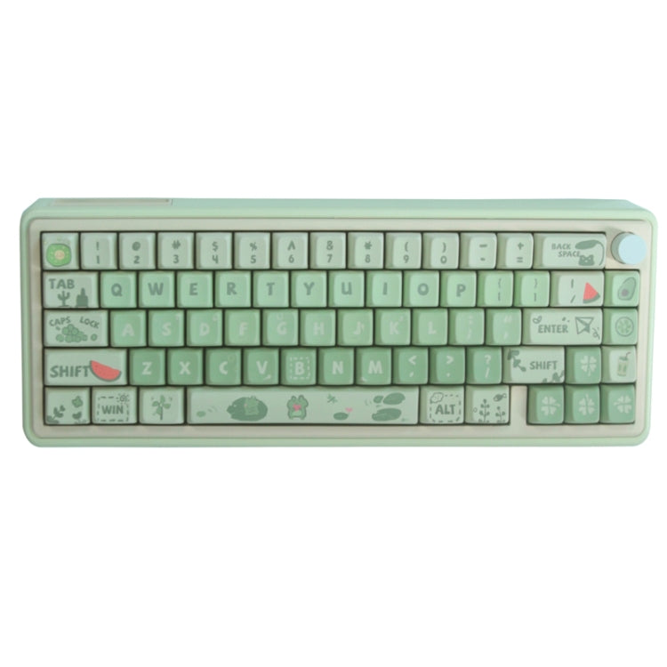 Bluetooth Wireless 3-mode RGB Backlit Gaming Mechanical Keyboard Aluminum Alloy Kit + Keycap