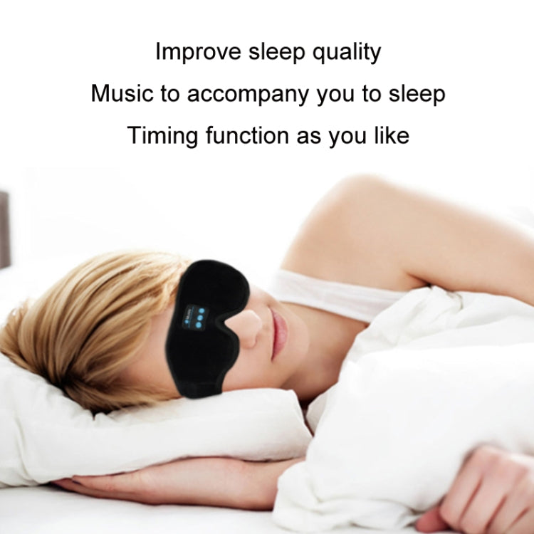 3D Wireless Bluetooth 5.0 Music Can Answer Calls Sleep Shading Eye Mask With Timing