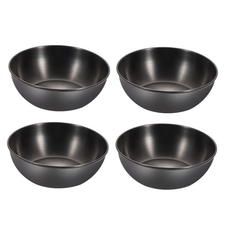 4pcs/set Stainless Steel Circular Dipped Dishes Seasoning Gastric Dish-Reluova