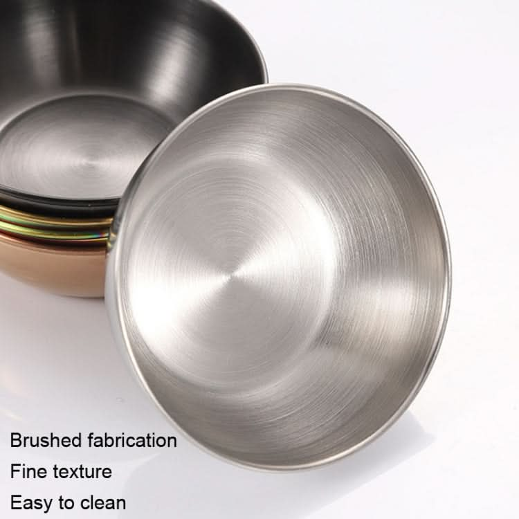 4pcs/set Stainless Steel Circular Dipped Dishes Seasoning Gastric Dish-Reluova