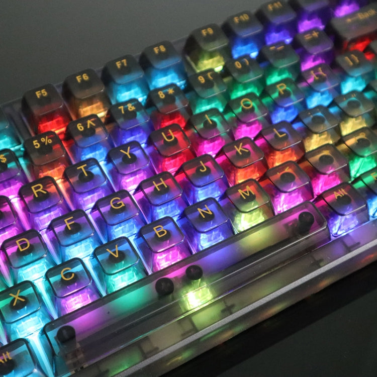 130 Keys MDA Height Mechanical Keyboard Transparent Keycap