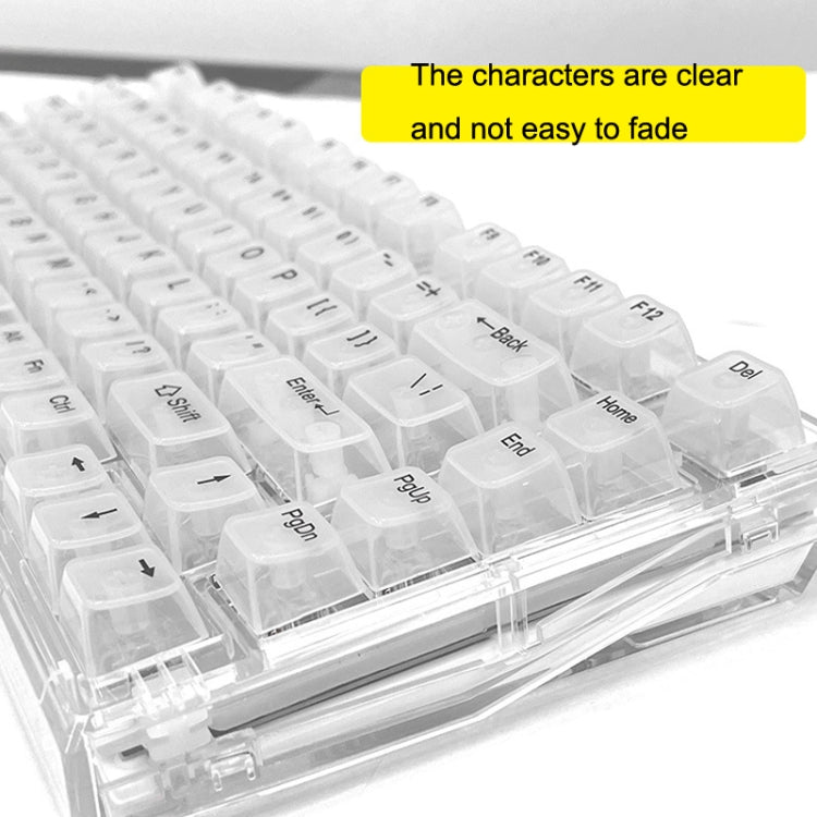 130 Keys MDA Height Mechanical Keyboard Transparent Keycap