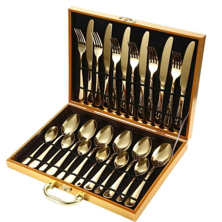 24pcs/set Boxed Stainless Steel Cutlery Knife, Fork and Spoon Cutlery Set-Reluova