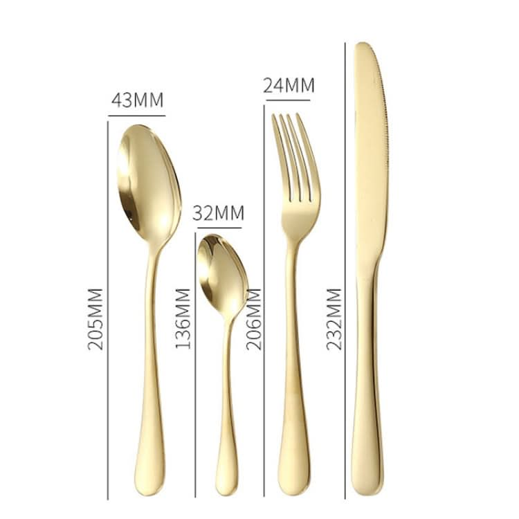 24pcs/set Boxed Stainless Steel Cutlery Knife, Fork and Spoon Cutlery Set-Reluova