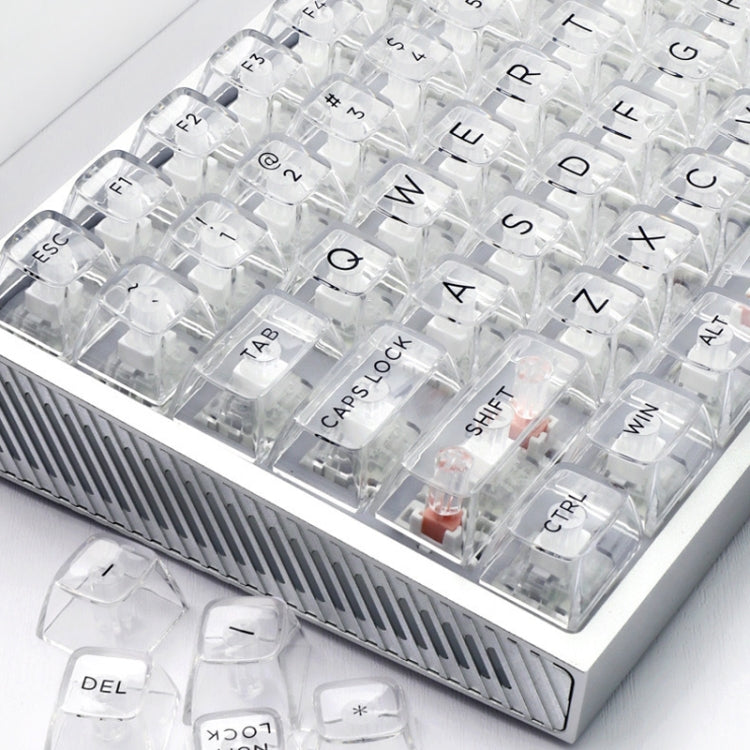 132 Keys DIY Customized Mechanical Keyboard Universal Transparent Crystal Keycap