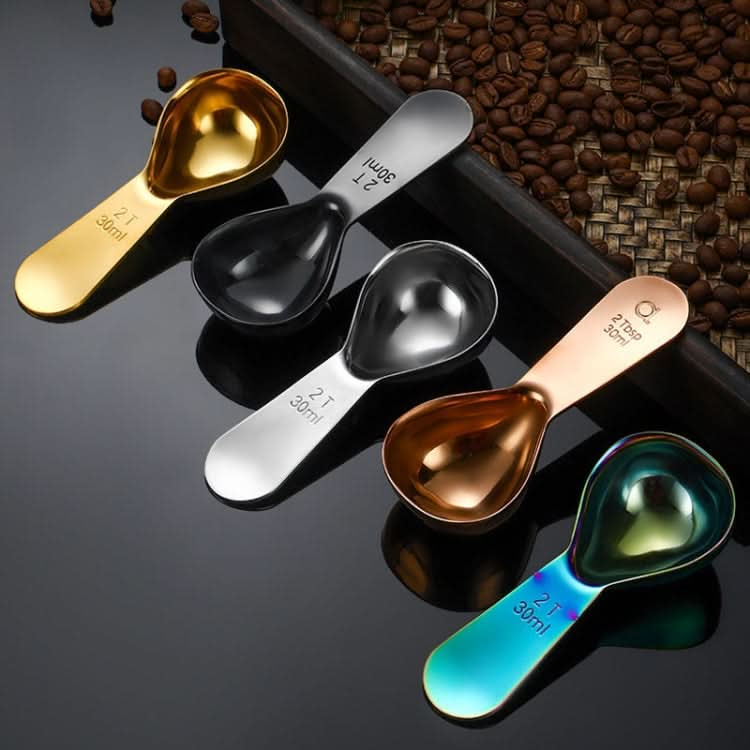 30ml 304 Stainless Steel Thickened Coffee Spoon With Scale Measuring Bean Spoon-Reluova