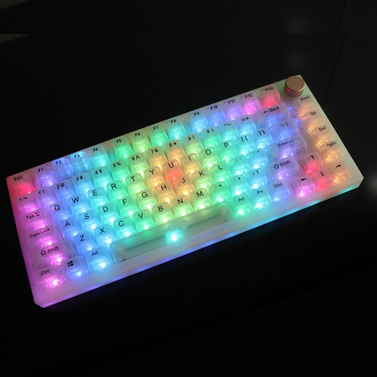 82 Keys Bluetooth Wireless 3-mode RGB Hot-plug Customized Mechanical Keyboard Kit + Keycap