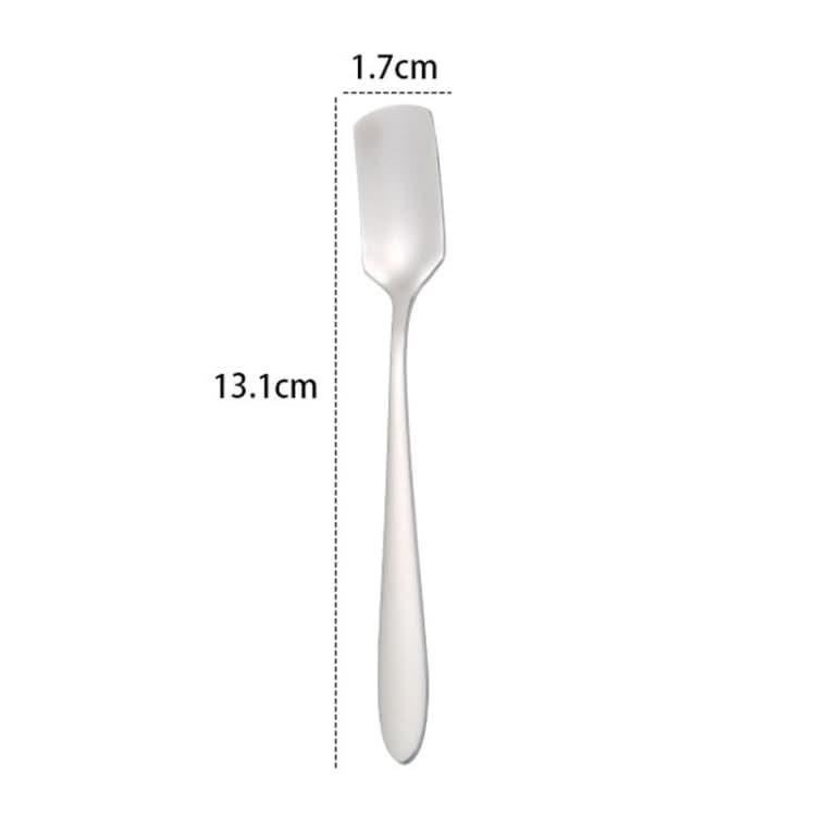 304 Stainless Steel Square Head Spoon Cake Dessert Coffee Small Spoon-Reluova