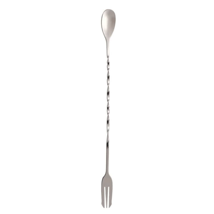 Small 410 Stainless Steel Double Head Spoon Thread Cocktail Mixing Spoon Reluova