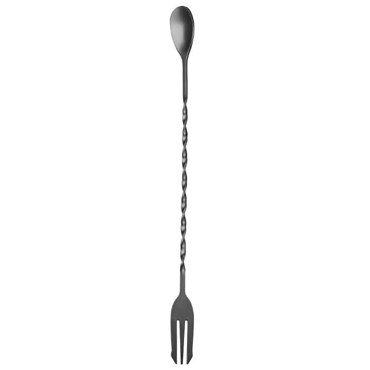 Small 410 Stainless Steel Double Head Spoon Thread Cocktail Mixing Spoon Reluova