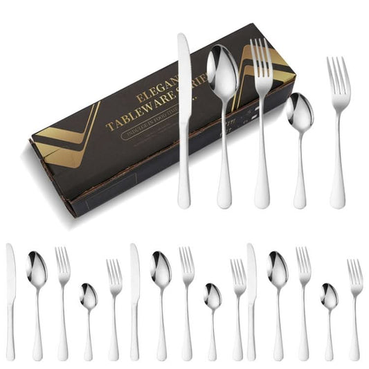 20pcs/set Carton Boxed Gold-Plated Stainless Steel Knife and Fork Set Western Cutlery-Reluova