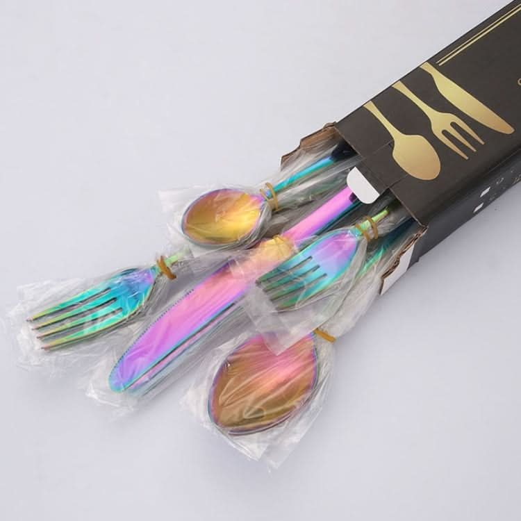 20pcs/set Carton Boxed Gold-Plated Stainless Steel Knife and Fork Set Western Cutlery-Reluova