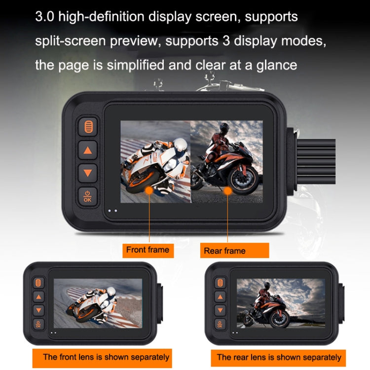 3-inch HD One-key Capture Dual-lens Motorcycle Waterproof Driving Recorder ÎҵÄÉ̵ê