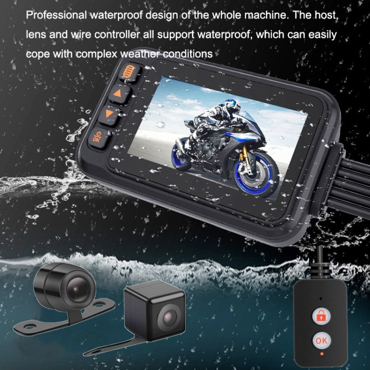 3-inch HD One-key Capture Dual-lens Motorcycle Waterproof Driving Recorder ÎҵÄÉ̵ê