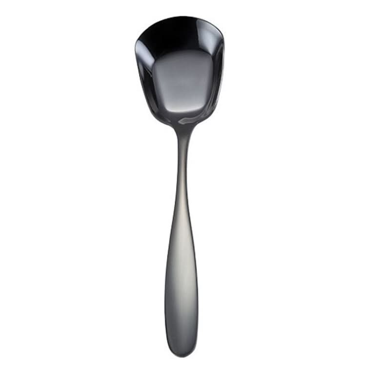 Small 304 Stainless Steel Spoon Glossy Thickened Flat Head Flat Bottom Serving Spoon Reluova