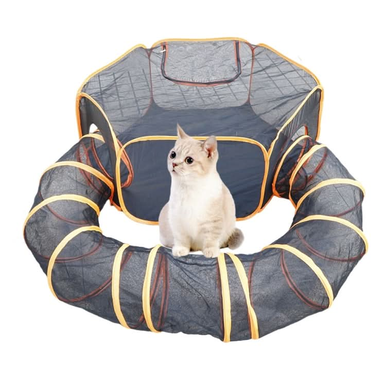 Cat Nest  HexagonTunnel + U-shaped Tunnel Combination Set Folding Pet House - Reluova