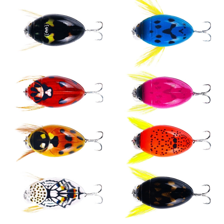 HENGJIA Insect Floating Water Bionic Bait Beetle Water Surface Bass Tap Fake Bait Reluova