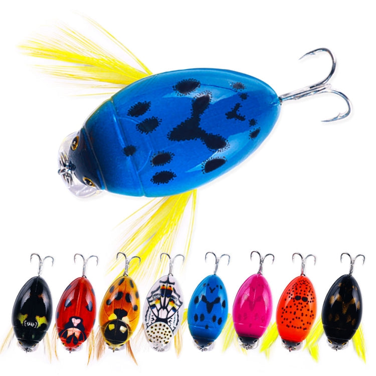 HENGJIA Insect Floating Water Bionic Bait Beetle Water Surface Bass Tap Fake Bait