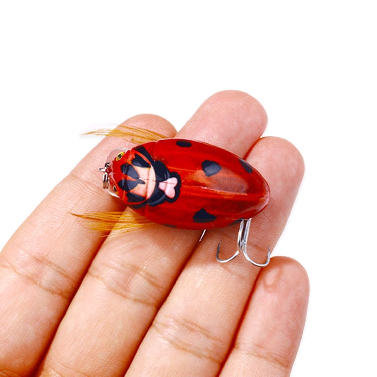 HENGJIA Insect Floating Water Bionic Bait Beetle Water Surface Bass Tap Fake Bait