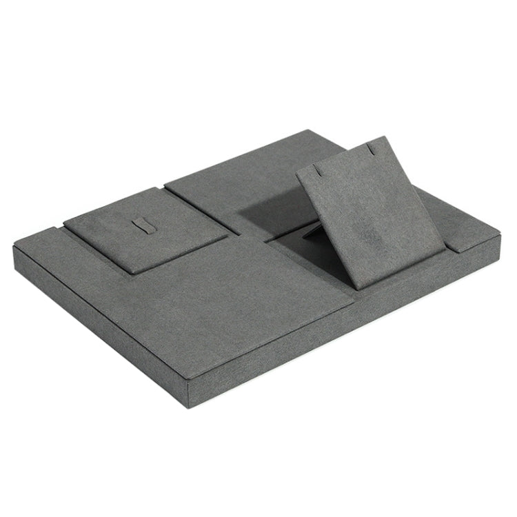 Gray Jewelry Display Microfiber Jewelry Props Display Rack My Store