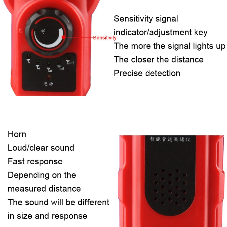 Wall Pipe Blockage Detector Pipe Blockage Detector For Iron/PVC/Cement/Steel Pipes