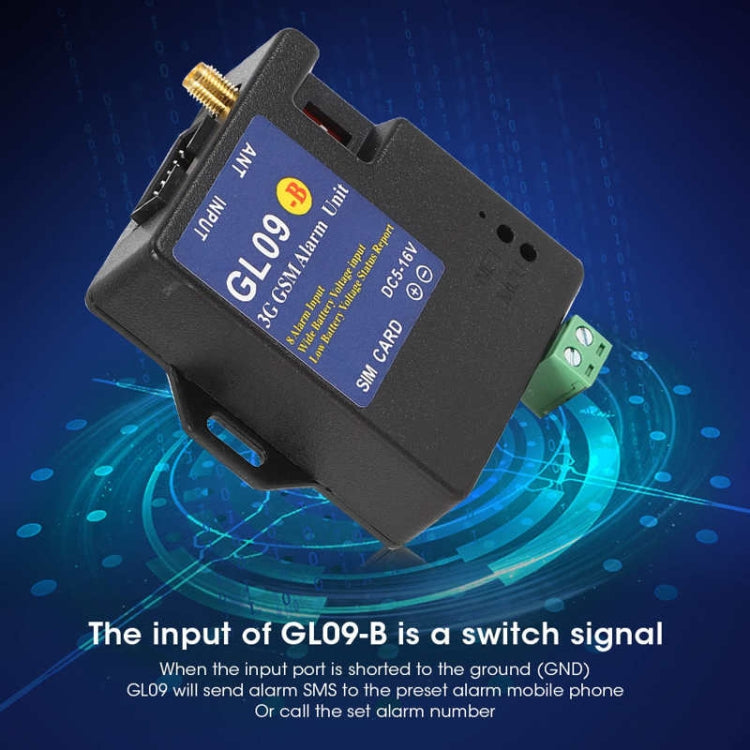 GL09-B 3G 8 Channel GSM SMS Alarm System Module For Battery Operated  Alert Reluova