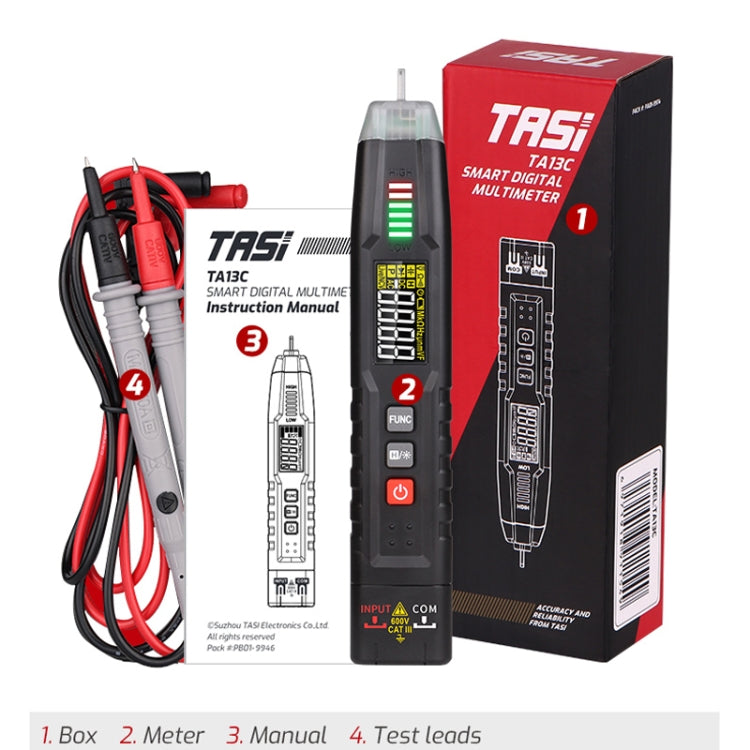 TASI TA13C Smart Pen Multimeter Digital High Precision Compact Portable Multimeter