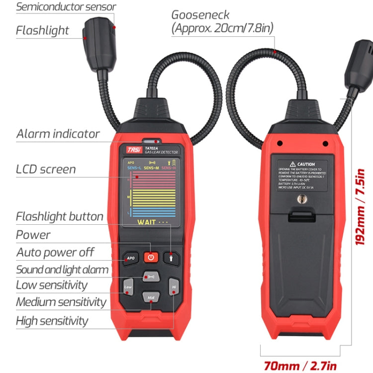 Cumbelo Gas Detector Portable Gas Testing Instrument Natural Gas Discovery Detective Reluova