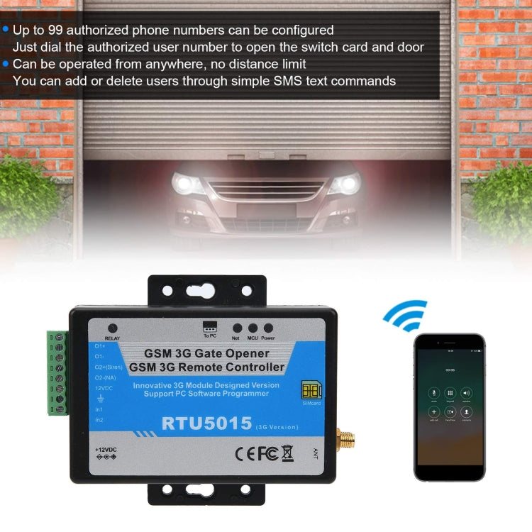 RTU5015  3G/GSM Version Gate Opener Mobile Phone Remote Controller Relay Switch