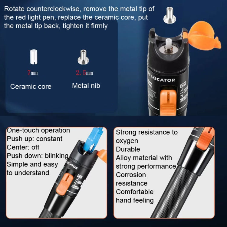 Fiber Red Light Test Pen Red Light Sources Through Optical Pen Optical Fiber Detection My Store