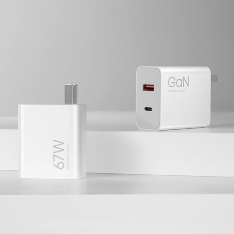 Original Xiaomi 67W GaN 1C+1A Dual Port Smart Fast Charger, US Plug