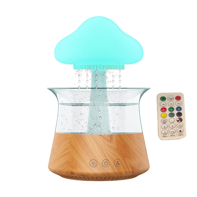 CH06 300ml Rain Humidifier Mushroom Cloud Colorful Night Lamp Aromatherapy Machine