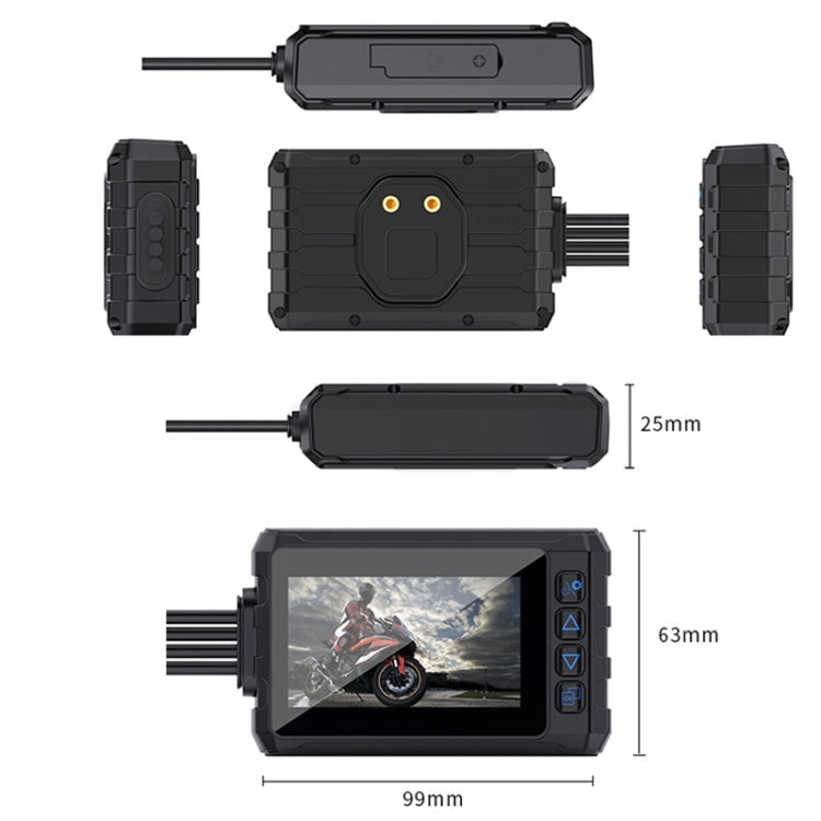 Built-in GPS Wireless WiFi Rainproof 1080P Double Recording Motorcycle Driving Recorder ÎҵÄÉ̵ê