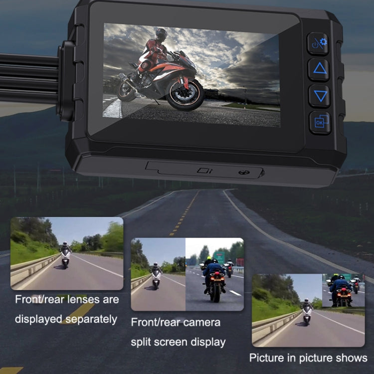 Built-in GPS Wireless WiFi Rainproof 1080P Double Recording Motorcycle Driving Recorder ÎҵÄÉ̵ê