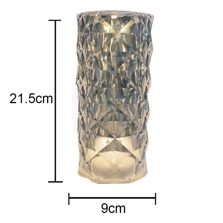 RGB Crystal Rose Atmosphere Table Lamp Bedroom Touch LED Decorative Night Light My Store