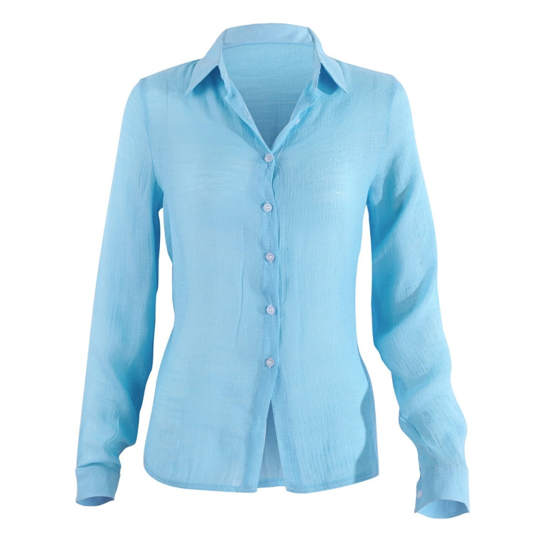 Spring And Autumn Casual Loose Long-Sleeved Breathable Linen Shirt, Series 1