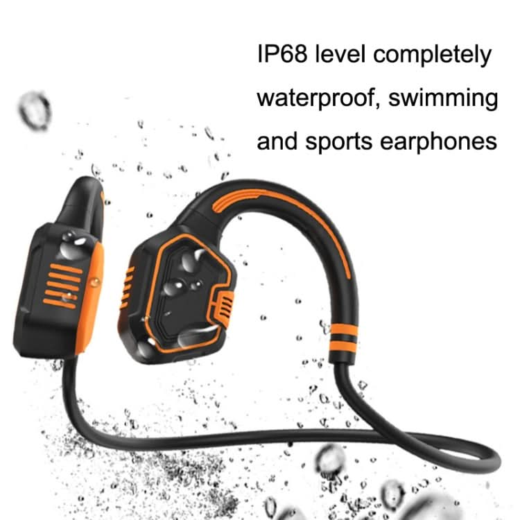 In-ear Waterproof Bone Conduction Earphone Magnetic Charging Swimming Sports Bluetooth Earphone